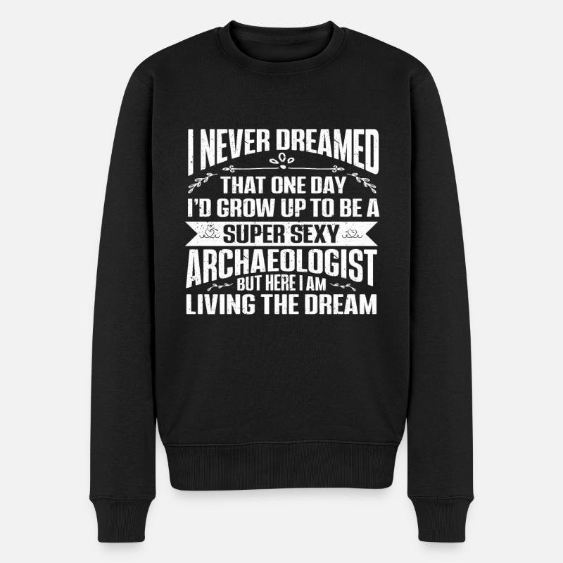 Archäologe Geschenk Archäologie - Männer Premium Bio Pullover - Schwarz