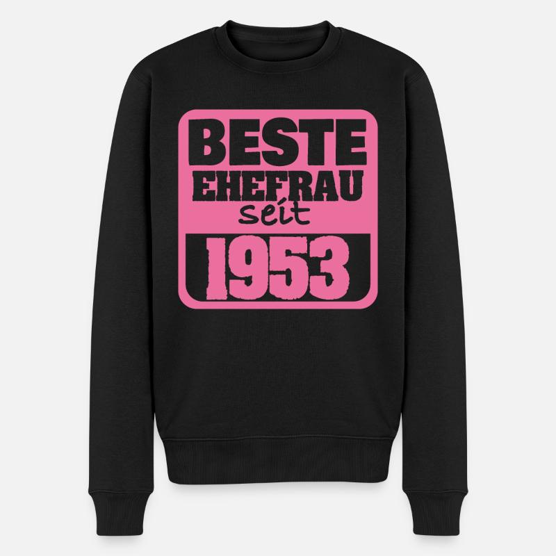 Jahr 1953 - Männer Premium Bio Pullover - Schwarz