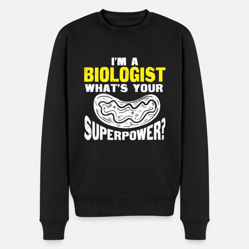 Biologie Geschenk Biologe - Männer Premium Bio Pullover - Schwarz