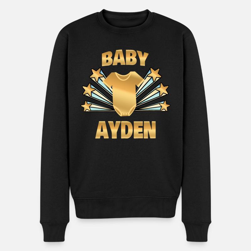 Schwanger Ayden - Männer Premium Bio Pullover - Schwarz