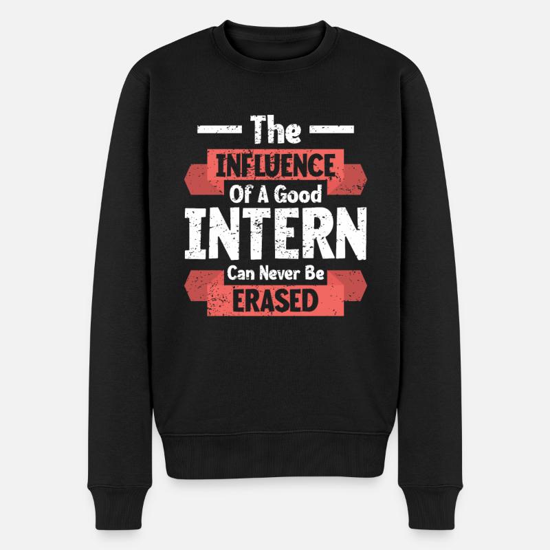 Intern Gift Unpaid Intern - Men's Premium Organic Jumper - black