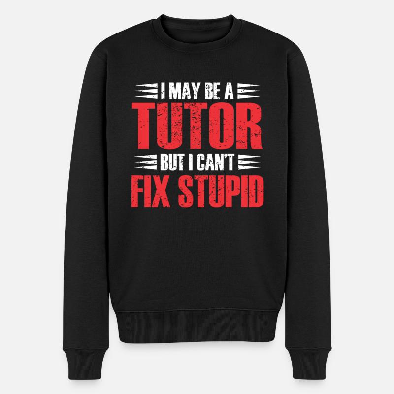 Tutor Geschenk Tutor - Männer Premium Bio Pullover - Schwarz