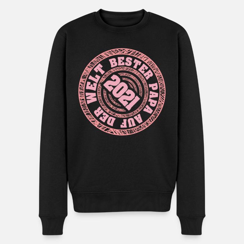 Jahr 2021 - Männer Premium Bio Pullover - Schwarz