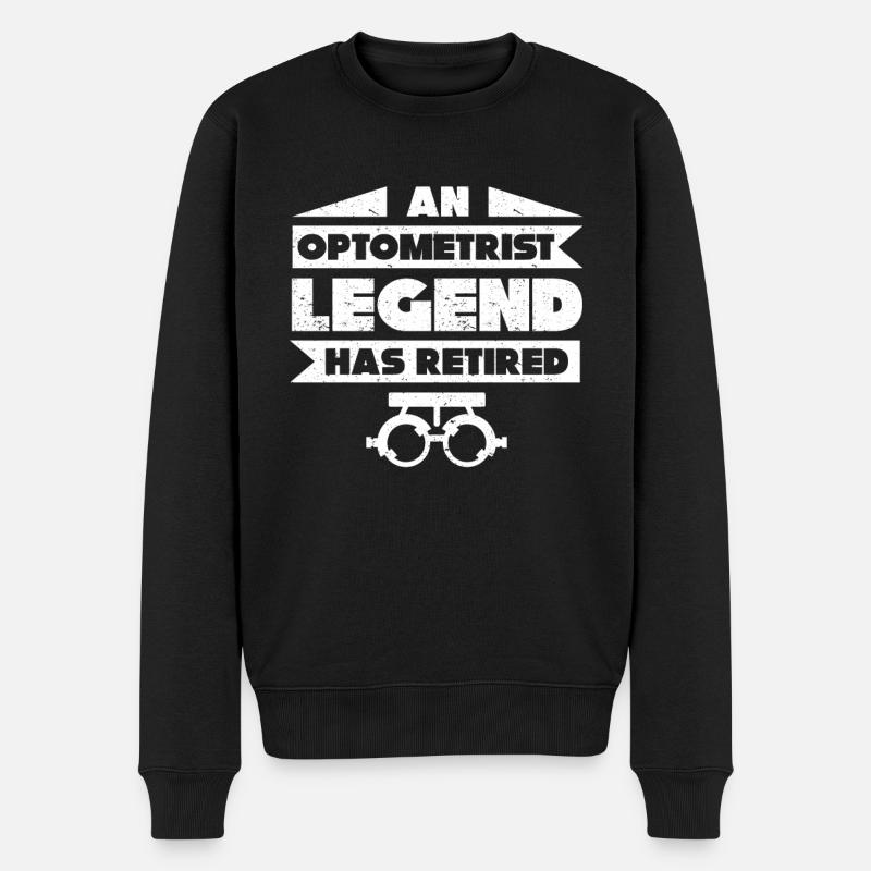Optiker Geschenk Optometrie - Männer Premium Bio Pullover - Schwarz