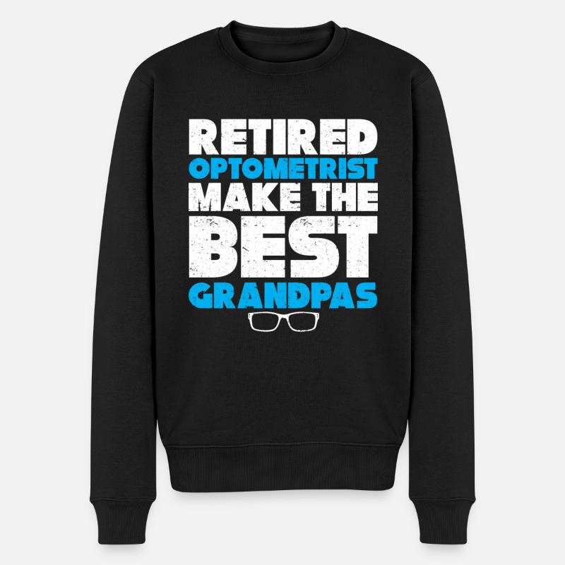 Optiker Geschenk Optometrie - Männer Premium Bio Pullover - Schwarz