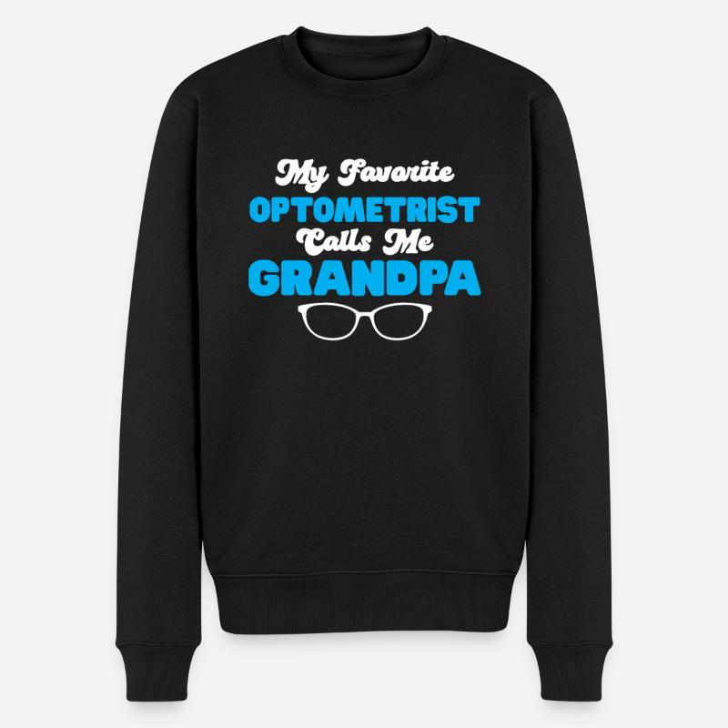 Optiker Geschenk Optometrie - Männer Premium Bio Pullover - Schwarz