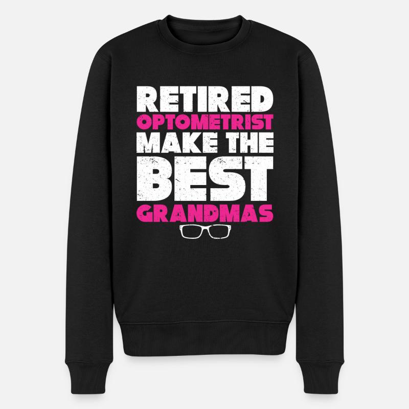 Optiker Geschenk Optometrie - Männer Premium Bio Pullover - Schwarz