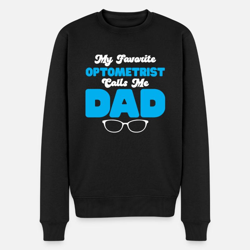 Optiker Geschenk Optometrie - Männer Premium Bio Pullover - Schwarz