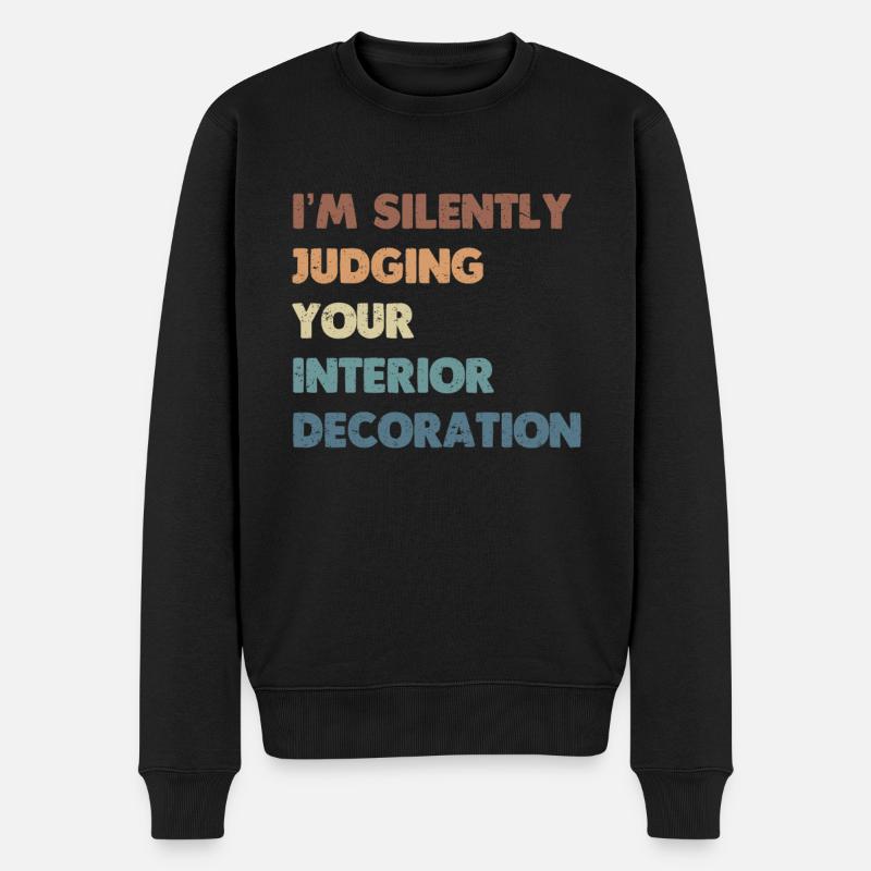 Innenarchitekt Geschenk Innendekoration Designer - Männer Premium Bio Pullover - Schwarz