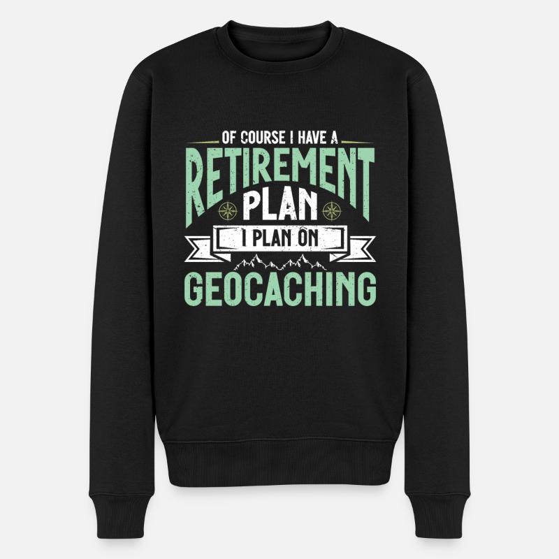 Cadeau Geocaching Geocacher Geocache - Pull Premium bio Homme - noir