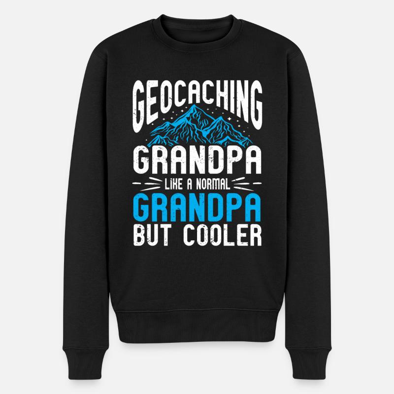 Geocaching Geschenk Geocacher Geocache - Männer Premium Bio Pullover - Schwarz