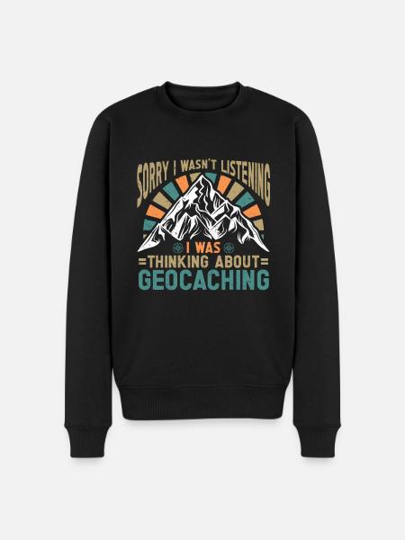 Geocaching Gift Geocacher Geocache - Men's Premium Organic Jumper - black