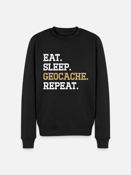 Geocaching Gift Geocacher Geocache - Men's Premium Organic Jumper - black