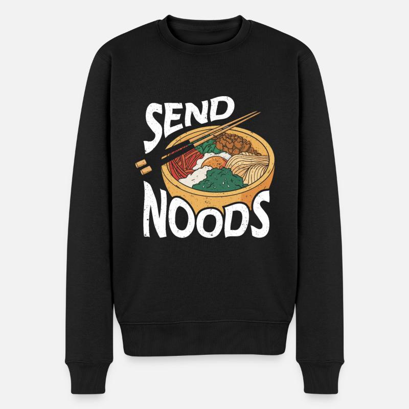 Ramen Geschenk Japanische Nudelsuppe Ramen - Männer Premium Bio Pullover - Schwarz