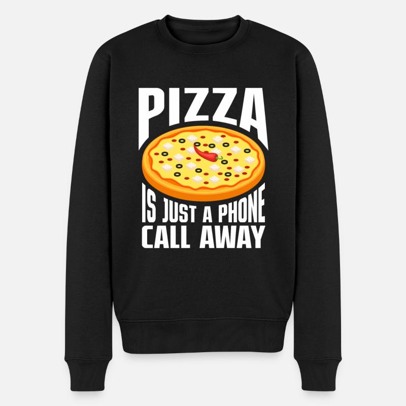 Pizza Italie Pizza Pizza Cuisine - Pull Premium bio Homme - noir