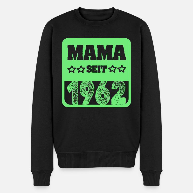 Mutti 1962 - Männer Premium Bio Pullover - Schwarz