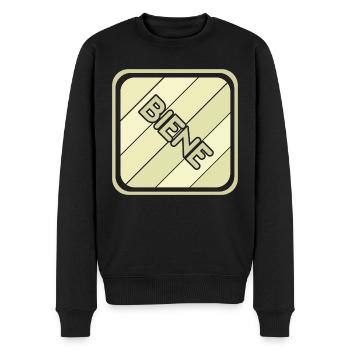 Tochter Biene - Männer Premium Bio Pullover - Schwarz - Vorne - Nico (187cm)