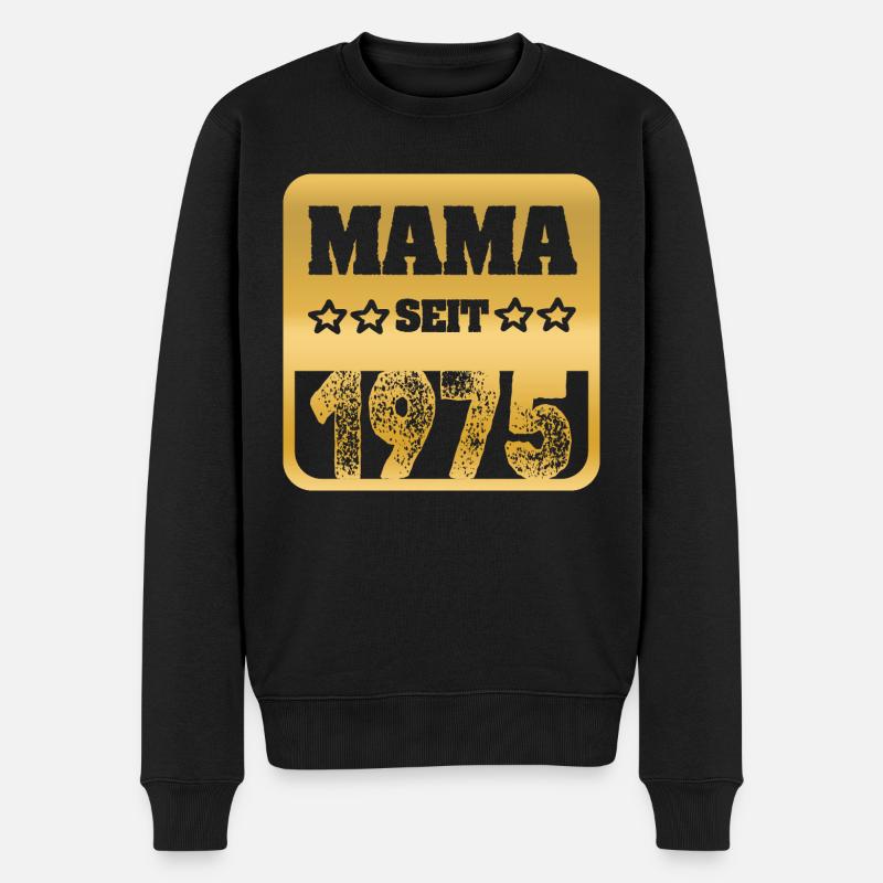 1975 - Männer Premium Bio Pullover - Schwarz