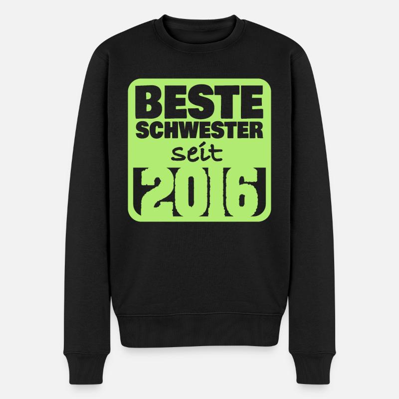 2016 - Männer Premium Bio Pullover - Schwarz