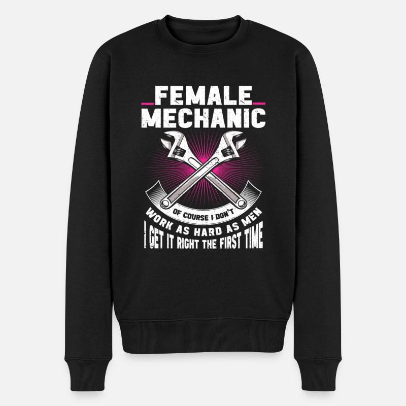 Mécanicien Cadeau Mécanicien - Pull Premium bio Homme - noir