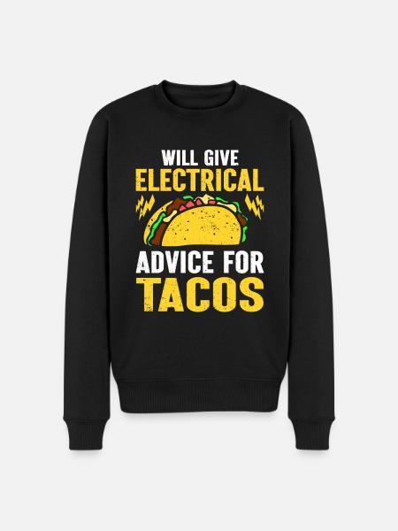 Electrician Gift - Men's Premium Organic Jumper - black