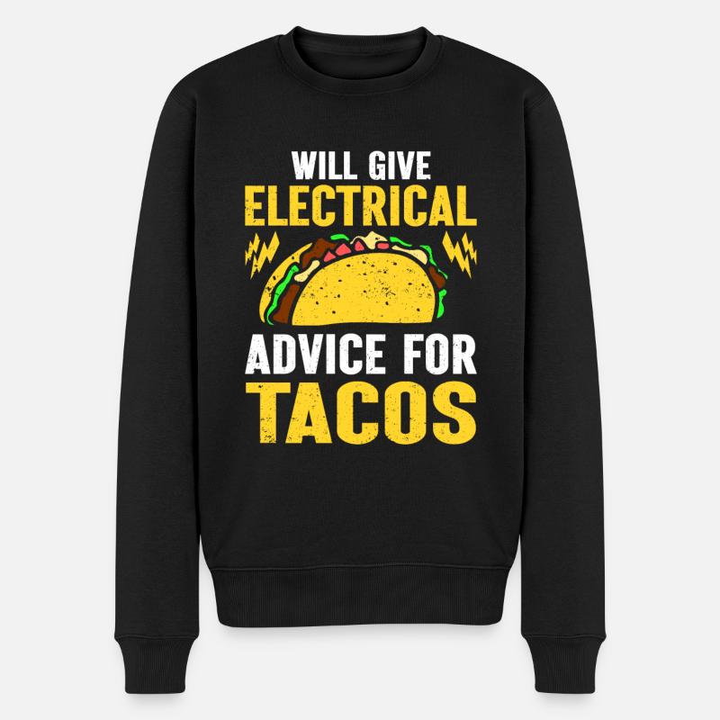 Elektriker Geschenk - Männer Premium Bio Pullover - Schwarz