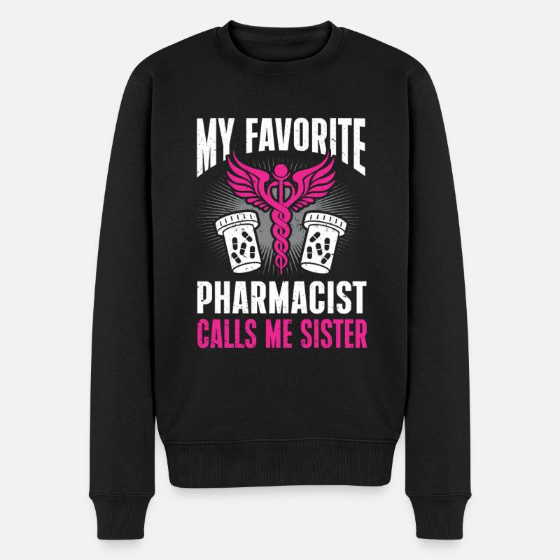 Apotheker Geschenk Apotheke - Männer Premium Bio Pullover - Schwarz