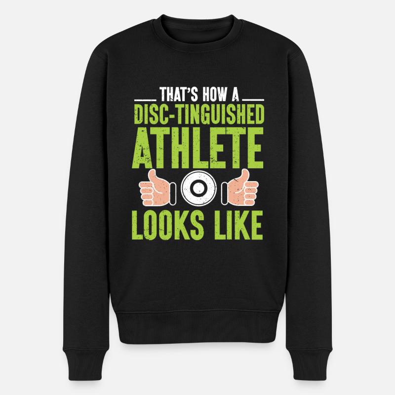 Discus thrower Athletics Disc throw - Men's Premium Organic Jumper - black