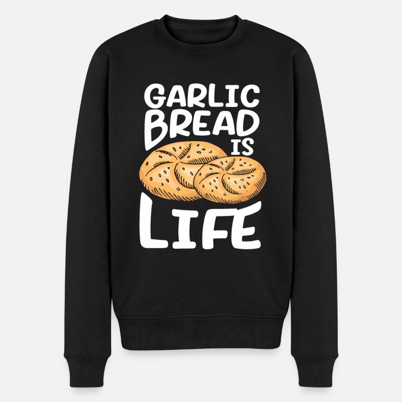 Brotbacken Bäckerei Bäcker - Männer Premium Bio Pullover - Schwarz