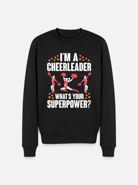 Cheerleader Cheerleading Cheer - Men's Premium Organic Jumper - black