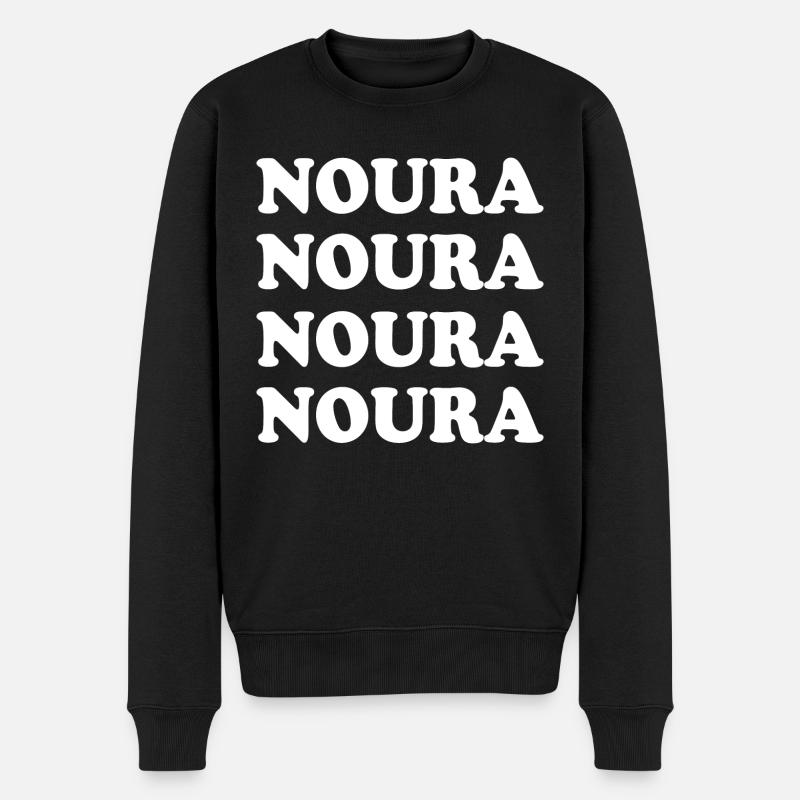 Nom : Noura - Pull Premium bio Homme - noir