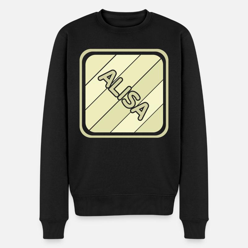 Alisa comme prénom de fille - Pull Premium bio Homme - noir