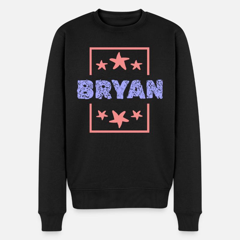 Bryan Bryan - Männer Premium Bio Pullover - Schwarz