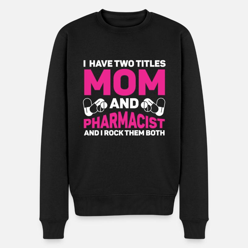 Apotheker Abschluss Medizin Apotheke - Männer Premium Bio Pullover - Schwarz