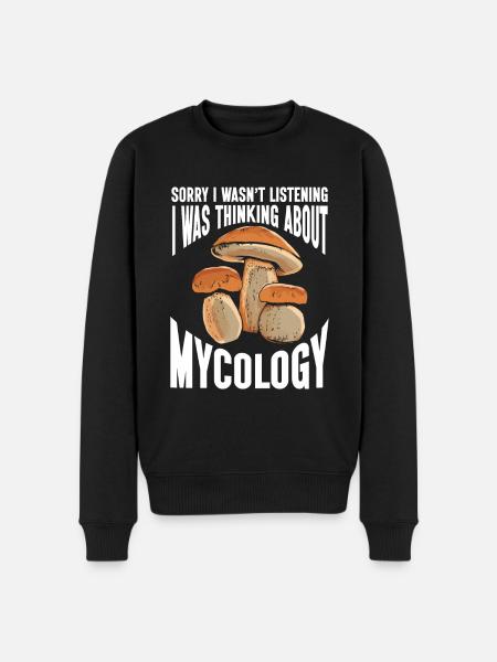 Mushroom, Mycology, Mycologist, Collector - Men's Premium Organic Jumper - black