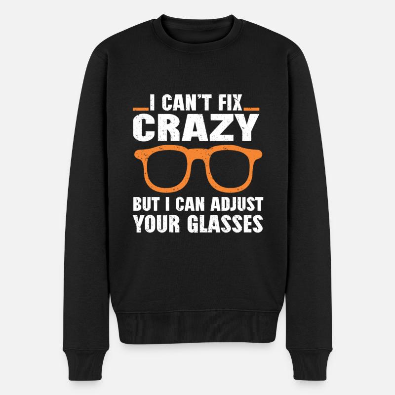 Optometrist Optiker Optometrie - Männer Premium Bio Pullover - Schwarz