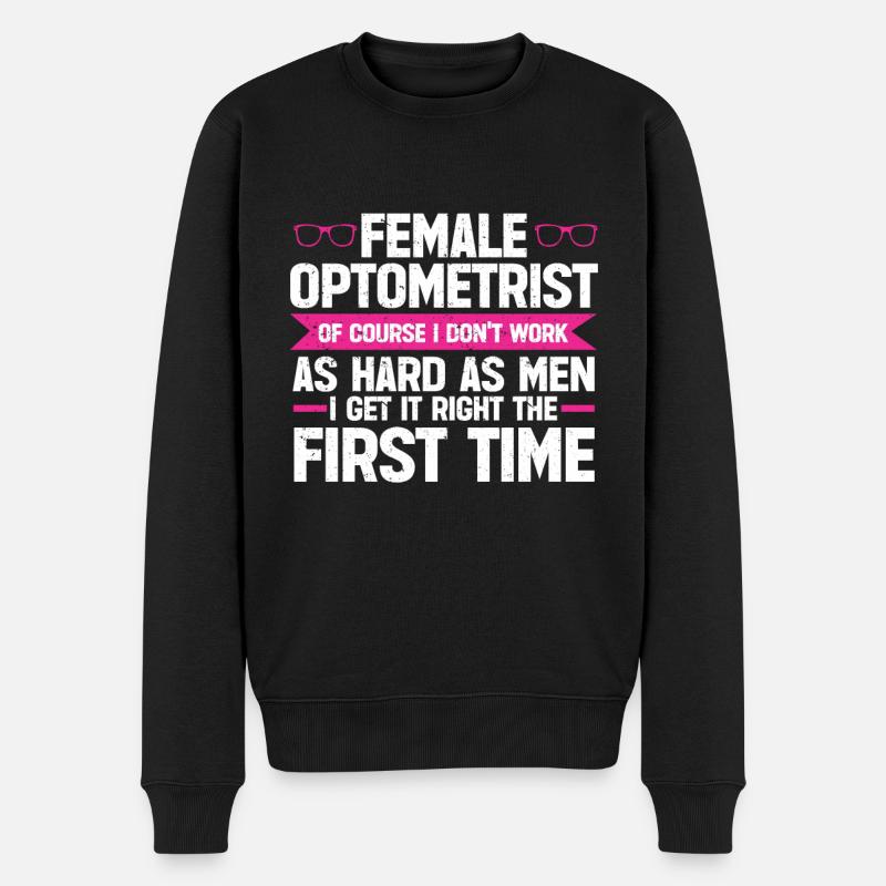 Optométriste Optométriste Optométrie - Pull Premium bio Homme - noir