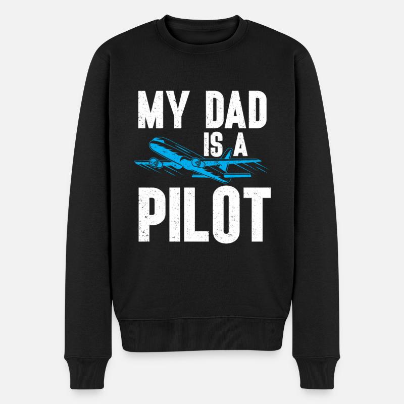 Citation du pilote Flight Lover Aircraft Aviation - Pull Premium bio Homme - noir