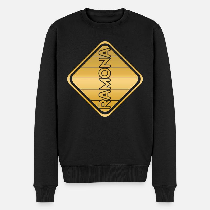 Prénom Ramona - Pull Premium bio Homme - noir