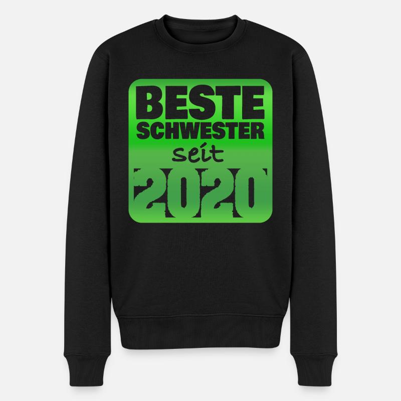 2020 - Männer Premium Bio Pullover - Schwarz
