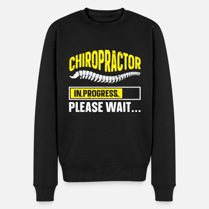 Chiropraktiker Chiropraktik - Männer Premium Bio Pullover - Schwarz