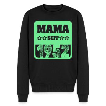 Mutti 1952 - Männer Premium Bio Pullover - Schwarz - Vorne - Nico (187cm)