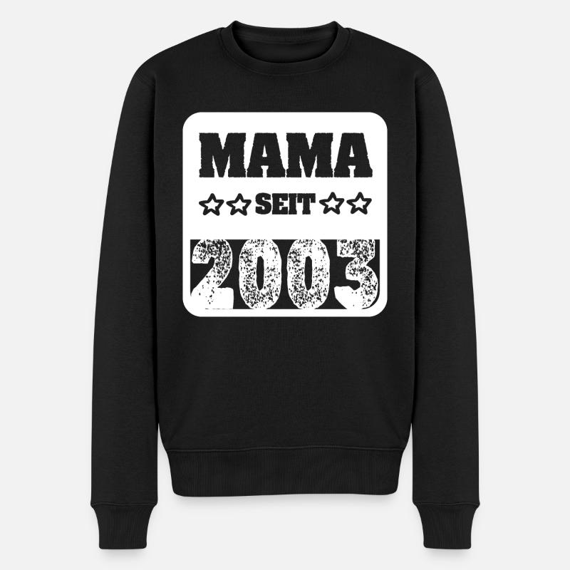 Geburt 2003 - Männer Premium Bio Pullover - Schwarz