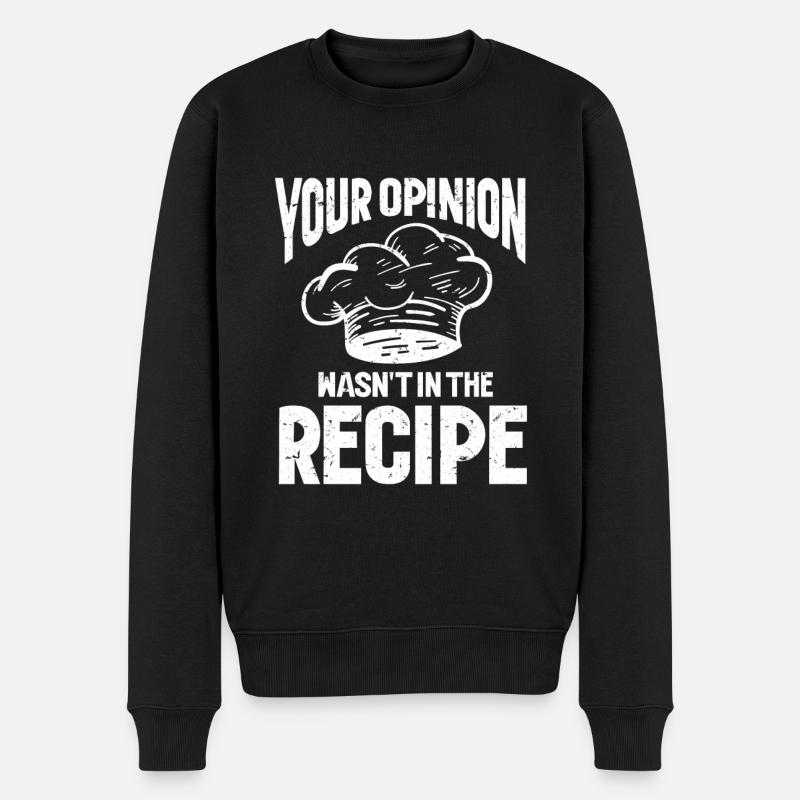 Chef Cuisinier Cuisinier - Pull Premium bio Homme - noir