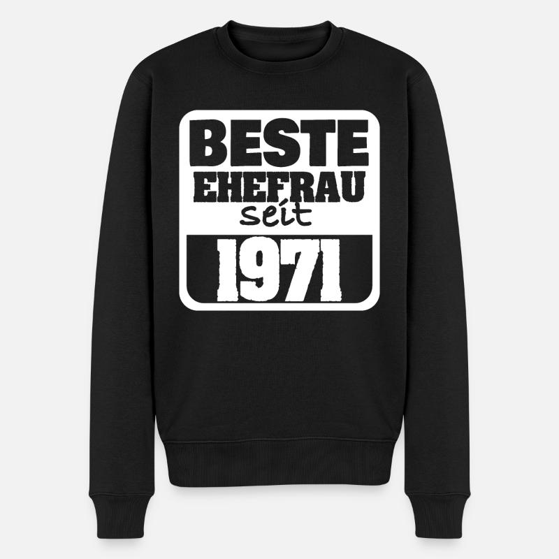 Fiancés en 1971 - Pull Premium bio Homme - noir