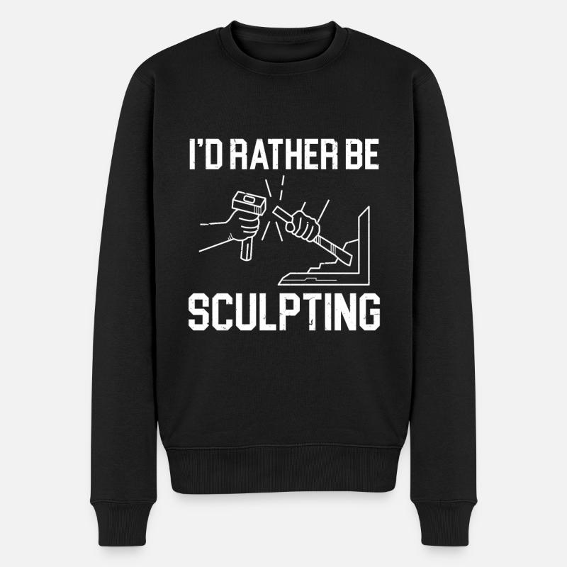 Sculpter Je préfère sculpter - Pull Premium bio Homme - noir