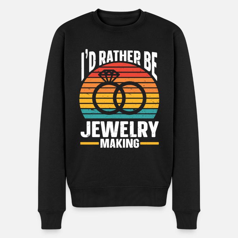 Schmuckherstellung Schmuckhersteller - Männer Premium Bio Pullover - Schwarz