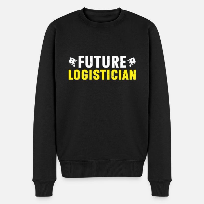 Logistiker Logistik - Männer Premium Bio Pullover - Schwarz