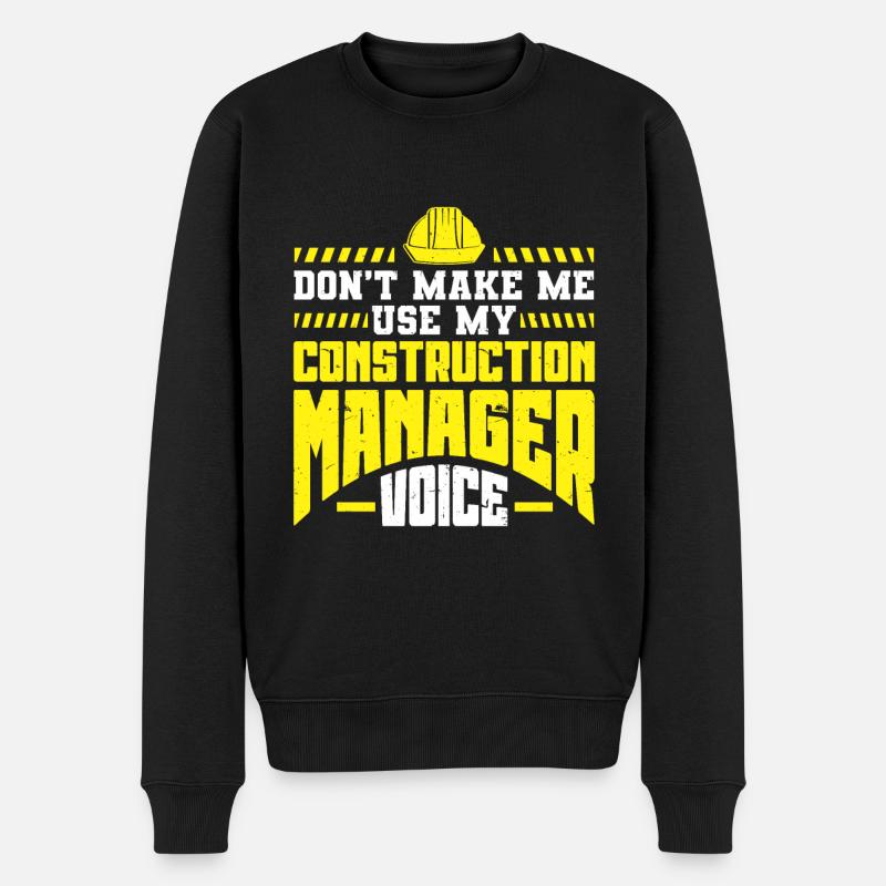 Bauprojektmanager - Männer Premium Bio Pullover - Schwarz