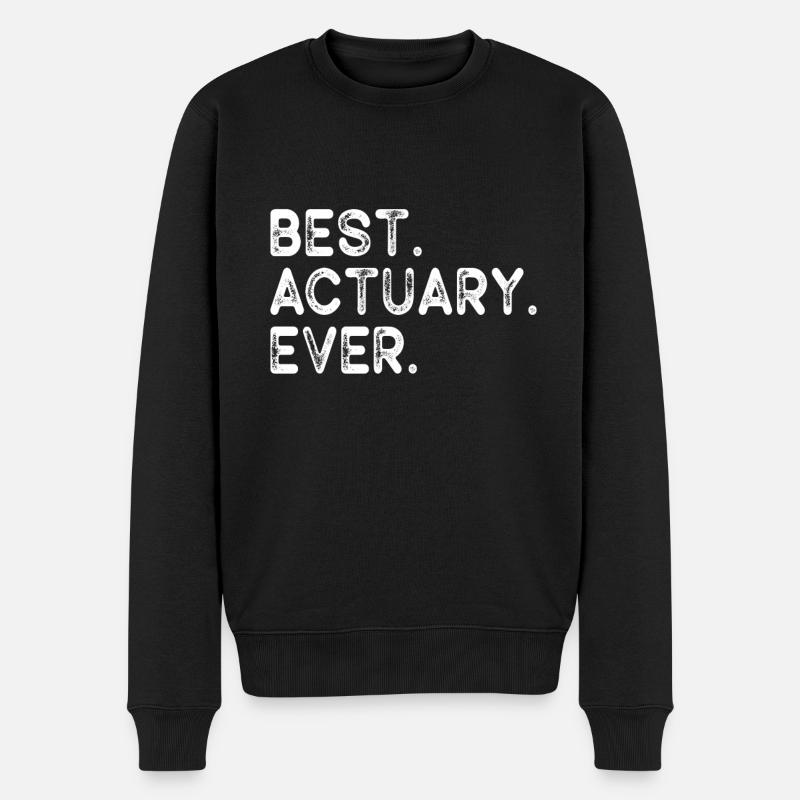 Aktuar Statistiker - Männer Premium Bio Pullover - Schwarz
